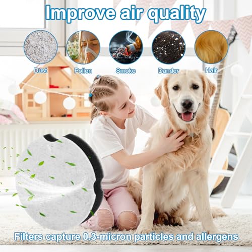 6pcs Compact Filter for Bissell Electric Compact Vacuum, Washable & Reusable Vacuum Filter Replacement with Cleaning Brush Compare to Part #1604896/160-4896