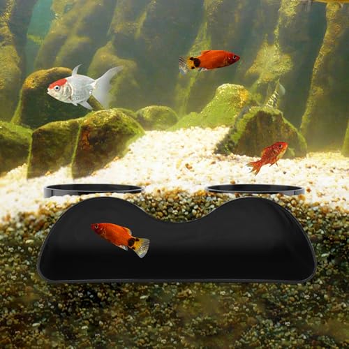 Aquarium Underground Tunnel Cave Two Hole Viewing Fish & Shrimp Under Gravel Tunnel Fish Tank Decor Decoration Hideout Interest with Simple Design