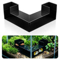 Black Aquarium Cave- Dual-Entrance Fish Tank Tunnel for Aquarium Shrimp & Fish Hideout Underground Tunnel