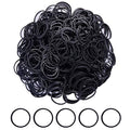 AMUU Rubber Bands1200pcs black small Rubber Band Mini Soft Elastic Bands for Braids Diameter 16mm rubber bands for Office Supplies School Home - color: Black-1200Pcs