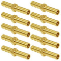 Joywayus Brass Hose Barb 5/16" ID Hex Union Brass Hose Fitting Water/Fuel/Air (Pack of 10) - size: 5/16", style: 10PCS