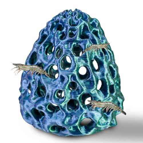 Shrimp Cave, Shrimp Hide, Shrimp Cave for Aquarium, Betta Hideout with Suction Cup, Aquarium Decor for Small Fish Hiding and Resting