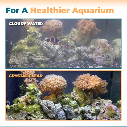 ANTOBLE Aquarium Filter Media, 3 Set Foam Filter Block A1376 Carbon Refills Ceramic Rings Compatible with Fluval Flex EVO SPEC Betta Desktop Aquarium Series (Includes 2 Brushes)