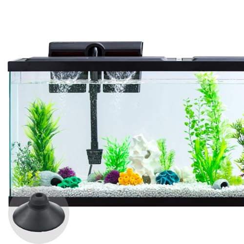 24PCS Rubber Fish Tank Suction Cups Black Sucker Clips Fish Tank Attachments for Tank Pump, Overhead Line Tube, Fish Tank Aeration Setup