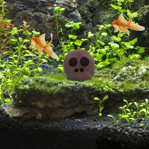 Alasum Ceramic Fish and Shrimp Shelter Aquarium Cave Betta Fish Tank Decor Small Resin Hideout Breeding Tube Hiding Aquarium Ornament for Freshwater Aquatic Pets