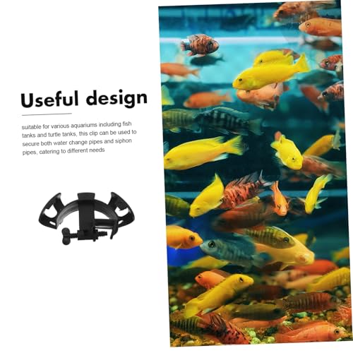 Kisangel 2pcs Aquarium Hose Fixing Clamp Water Pipe Holder for Fish Tank Secure Fastening Clip for Hose Sturdy and Water Pipe Support for Use