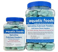Spirulina Enriched Calcium Feeders for Shrimp, Snails, Crabs, Crayfish, Pleco, Catfish, All Tropical Fish…35 Count Sm Jar