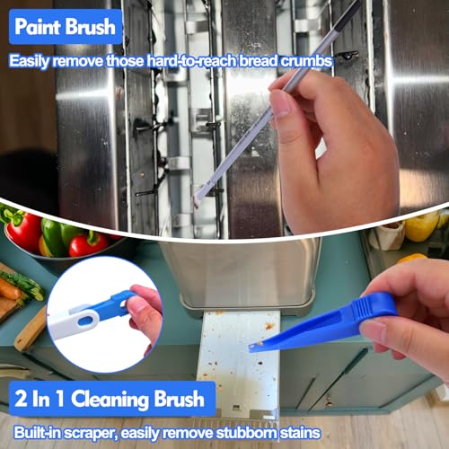 Toaster Cleaning Brush Set,5 Pcs Cleaner Supplies Tools kit for Toasters 2 Slice/ 4 Slice Accessories(Excluding Toaster)