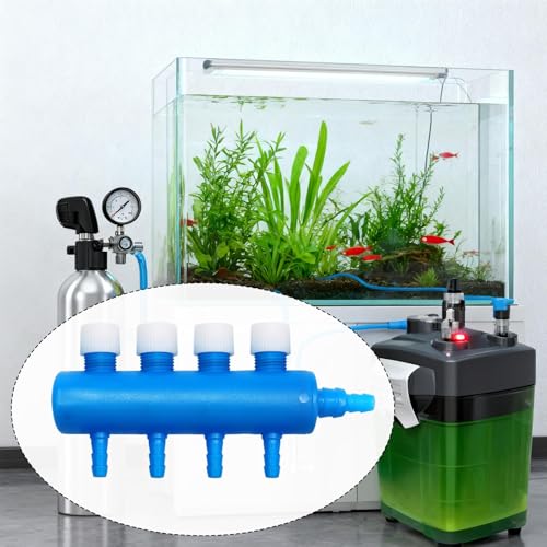 Aquarium Air Control Valve, Practical Air Pump Connector, Fish Tank Accessory, Multi-Port, 4 Way - size: 4 Way