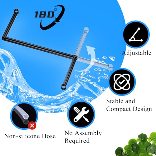 Floating Plant Corral for Aquarium, Fish Tank Accessories to Separate Floating Plants, Automatically Adjusts Height with Water Level, Suitable for All Floating Plants and All Aquariums (Style 1)
