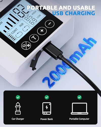 USB Rechargeable Portable Aerator Fish Tank, Battery Powered Silent Air Pump Aquarium Bubbler for Bait Bucket 2.5w, Fishing Oxygen Pumps for Outdoor, Power Outages - color: White