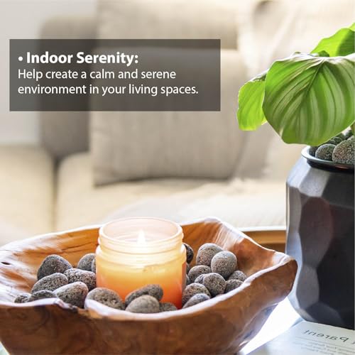 SuperMoss (24099) Volcanic Pebbles – Natural Lava Rocks for Fire Pits, Gas Fireplaces, Aquariums, Terrariums, Sauna, Succulent Soil, Landscaping & Décor, 2 Quart Bag, Natural