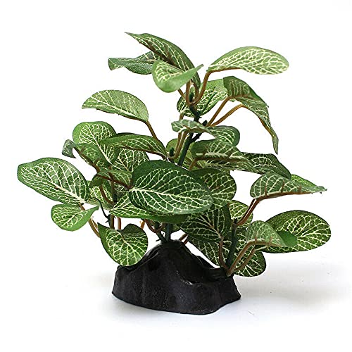 Silk Aquarium Plants, Artificial Fake Aquarium Plants Small Betta Fish Tank Plants Plastic Realistic Decorations Set 2PCS (Style D) - size: Style D