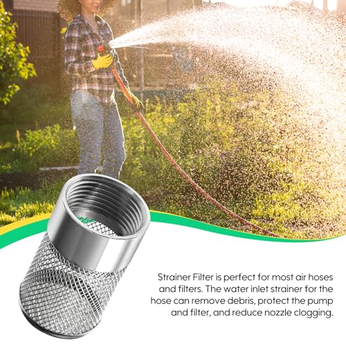 Hose Inlet Strainer Filter, 3/4 Inch NPT Thread Water Suction Strainer with 304 Stainless Steel Mesh, for Garden Irrigation System, High Pressure Washer Pump, Aquarium Tank Filtration(Dia 36mm) - size: Dia 36mm