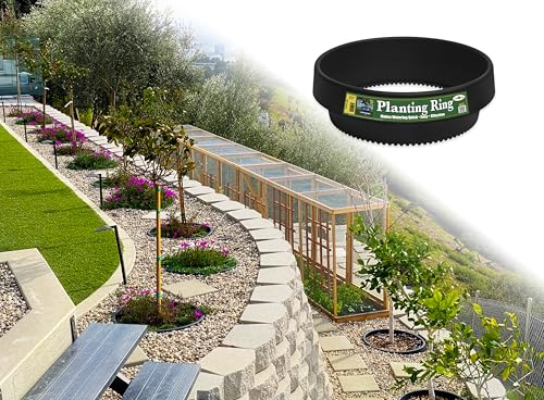 12-Pack 20-inch Rose & Shrub Planting Rings – Deep Watering Basin & Edging. - size: 20" - 12 pack