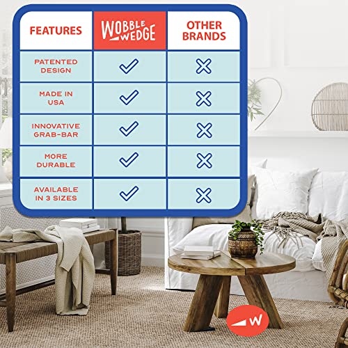 Wobble Wedges Flexible Plastic Shims - Leveling Shims for Home Improvement, Furniture Levelers, Table, and Toilet for Leveling - Made in USA Plastic Wedges Shim for Appliances (Black, 75-Pack) - size: 75