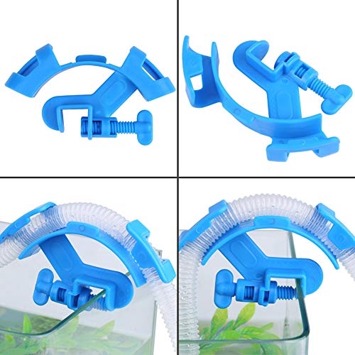 TOPINCN Aquarium Water Pipe Holder, Water Tube Clamp Fish Hose Holder Aquarium Hose Holder Fixed Clamp Clip Air Water Pipe Clip for Fish