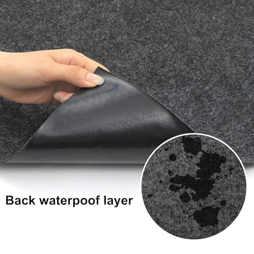 Large Bird Cage Mat, Under Pet Cage Mat for Bird Cages, Reptile Aquariums, Dog Kennels, Absorbent/Waterproof Felt Mat with Non-Slip Backing for Hard Floors and Surfaces (30x36 Inch) - size: 30x36 Inch