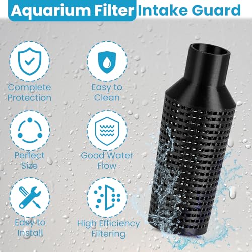 ETZ Aquarium Intake Guard, Intake Guard Fits for Aquarium Shrimp Fry Fish Tank Filter, Compatible with Fluval 306/307/406/407 Models, Replacement Fish Safe Filter Cover