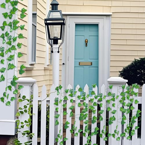 36 Pack Artificial Ivy Garland, 252 Ft Fake Vines Hanging Plants for Room Decor, 72 Leaves Aesthetic Faux Greenery Garland Vines with Strengthened Joint Prevent Leaves Falling Off for Wall Decor - color: 252ft-36pack-vines