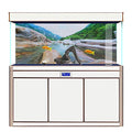 Zerodis Aquarium Background Poster, 122x50cm PVC Mountain Interval Rivers Fish Backdrop 3D Adhesive Fish Wallpaper Sticker for Aquarium Fish