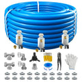 Compressed Air Line Kit, 3/4" x 100’&200‘&300‘ HDPE-Aluminum-HDPE Piping, Air Line Hose, Air Hose Kit with Air Compressor Accessories and Airline Tubing - size: 100ft