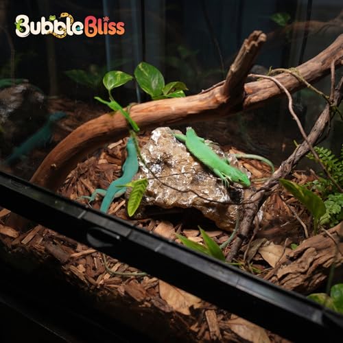 Reptile Hide Rock Cave, Medium Resin Corner Hideout for Growing Leopard Geckos, Juvenile Snakes, Small to Medium-Sized Lizards & Terrestrial Invertebrates, Natural Terrarium Tank Decor