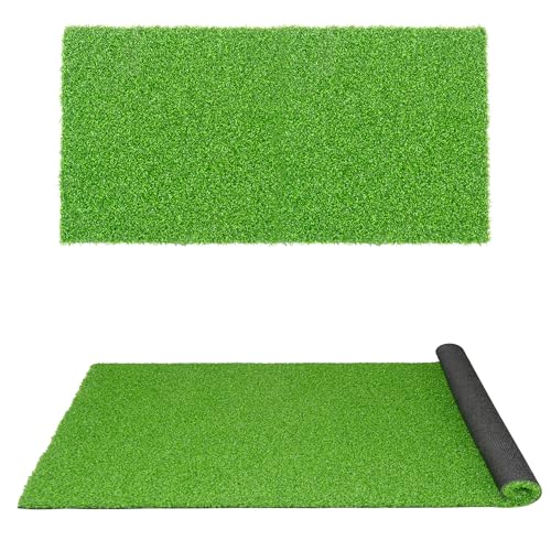 Artificial Grass Turf,2X6ft Artificial Synthetic Fake Grass,0.6" Pile Height,Indoor Outdoor Garden Grass Carpet,Patio Balcony Lawn, Astro Turf Rug Dogs Pet,Golf Training Mat,Green - size: 2FTX6FT