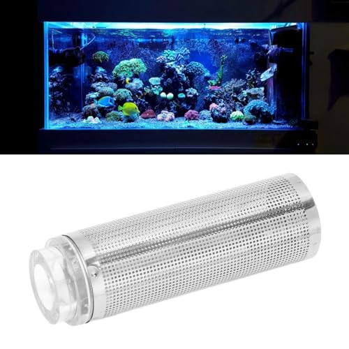 Silver Stainless Steel Aquarium Inlet Mesh Filter Guard Intake Strainer Filter Guard Mesh Net Aquarium Accessories(16mm) - size: 16mm