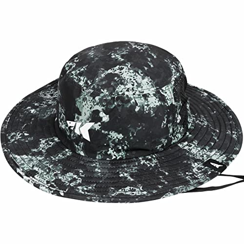 KastKing Sol Armis UPF 50 Boonie Hat - Sun Protection Hat, Fishing Hat, Beach & Hiking Hat, Paddling - color: Boulder Camo Obsidian, size: Laser-vented Design