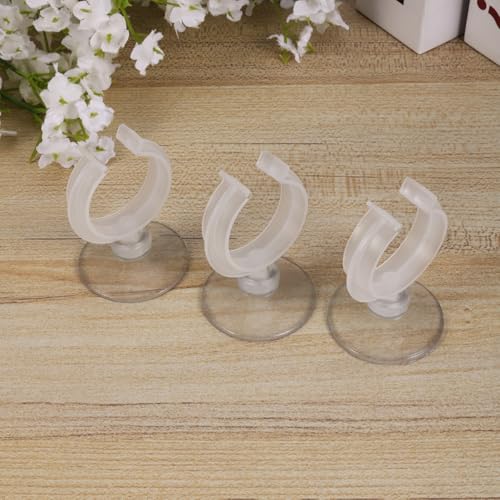 Abaodam 6 Pcs Window Candle Suction Cups Clamp Christmas Candle Suction Cups Holder - Aquarium Isolation Clip Air Hose Tube Holders Clamps for Fish Tank 32mm - size: Size 3