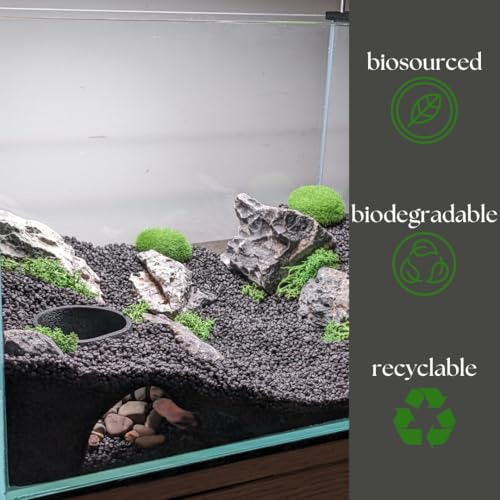 Aquarium & Terrarium Natural Viewing Cave | Fish & Reptiles | Gecko, Corydora, Pleco, Kuhli Loach Hide (Black) - color: Black - Gecko, Corydora, Pleco, Kuhli Loach Hide
