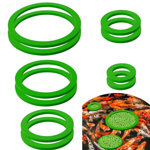 Aquarium Floating Plant Corral 5/10Pcs Floating Plant Holder Fish Feeding Rings for Fishtanks 80-200mm Pet Supplies - size: Green-A