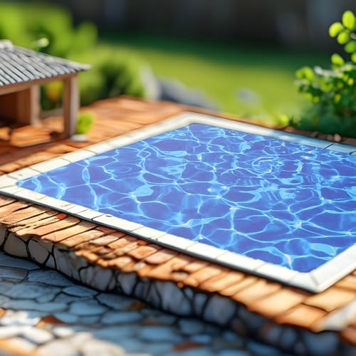 10sheets Water Ripple Pattern Sticker Simulated Water Paper for Wall Decor DIY Craft