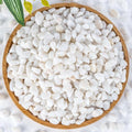 Sukh White Pebbles for Succulent and Cactus - 420G 1/5 Inch Succulent Cactus Gravel Pebbles,Natural Decorative Polished River Stones,Small River Rocks for Outdoor Gardening,Vases,Landscaping,Fish Tank