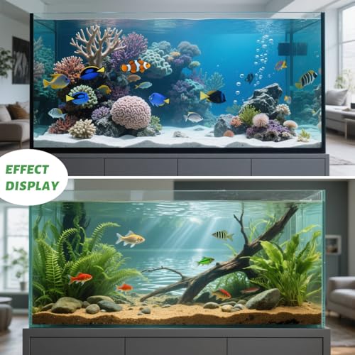 Aquarium Background Gel, 60ML(2OZ) Glue for Fish Tank with Sponge and Scraper, Easy to Apply, Clearer and Brighter(2pcs) - size: 120ml