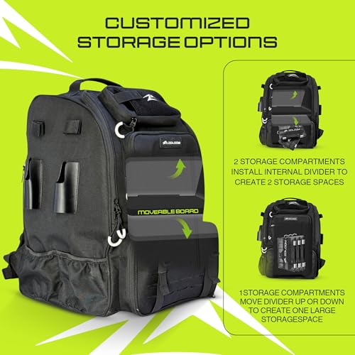 Waterproof Fishing Backpack with Tackle Boxes, Rod Holder & Foldable Net - 45L Fishing Tackle Bag with Trays Included, Extra Storage Gear and Equipment, Rain Cover, Fisherman Gift for Men - color: Large (45 L) - Black