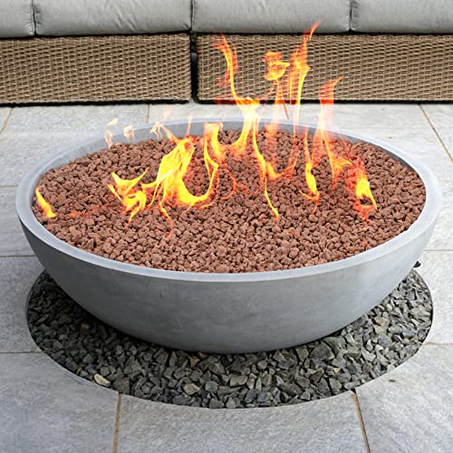 Mr. Fireglass 10 Pounds Red Natural Lava Rock for Indoor Outdoor Gas Fire Pits Fireplaces | Volcanic Lava Stones for Decorating Garden Landscaping, Potted Plants, 0.2"-0.3" - color: Red, size: 0.2"-0.3"