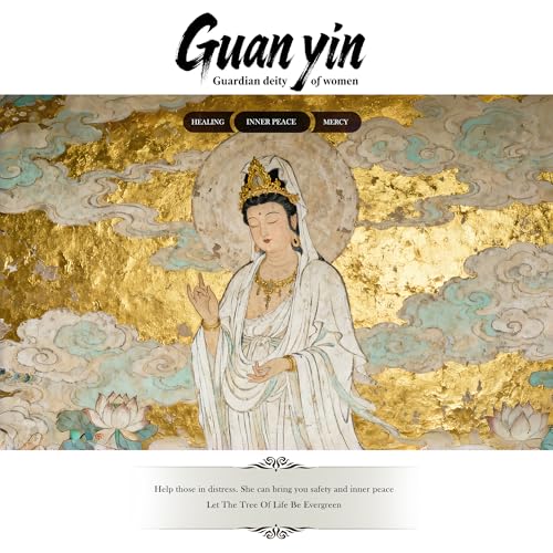 FENGSHUI-CAISHEN Small Guan Yin Statue - Handmade Stone for Meditating Zen Fish Aquarium Tank Desktop Decor, Baby Quan Yin Figurine, Kwan Yin - color: Guan Yin Buddha, size: Large