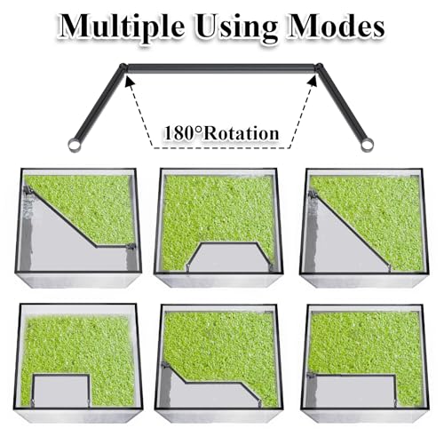 Pryitier Aquarium Floating Plant Barrier, Floating Plant Corral Self Adjusts to Water Level Fish Tank Fence Keeps the Floaters Away from the Filter