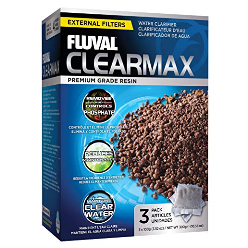 Fluval ClearMax Phosphate Remover, Chemical Filter Media for Aquariums, 100-gram Nylon Bags, 3-Pack, A1348, All Breed Sizes - size: 3.52 oz