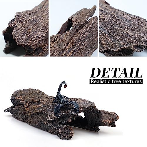 Fish Tank Decorations - Large Aquarium Decorations Air Bubbler Tree Fish House for Betta Hideout Caves Buddha Decor Temple Ruins Arched Betta Fish Accessories Reptile House Shelter Decor (Wood A-M) - color: Wood A-m