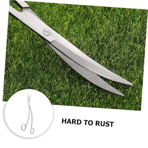 Stainless Steel Wave Scissors for Aquarium Plant Care Ergonomic Tool for Trimming Foreground Aquatic Plants for Fish Tank Enthusiasts and Aquascaping