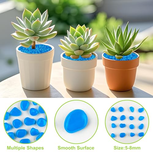 1000pc Glow in The Dark Blue Stones Blue Rocks for Garden Luminous Pebbles Glow Stones Glowing Rocks Outdoor Luminous Stone for Fish Tank Garden Patio Aquarium Walkway Driveway,Blue - size: 1000, style: Blue