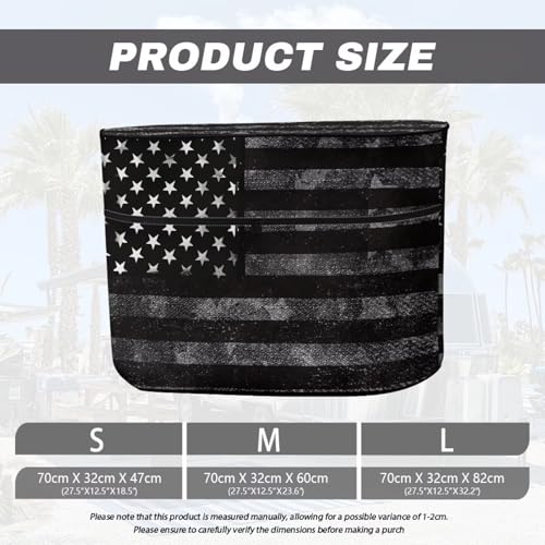 Black American Flag 20 Pound Double for RV/Trailer/Camper Waterproof Double Zipper Propane Gas Cylinder Cover Four Seasons General Protection - color: Black American Flag, size: S(20LB)