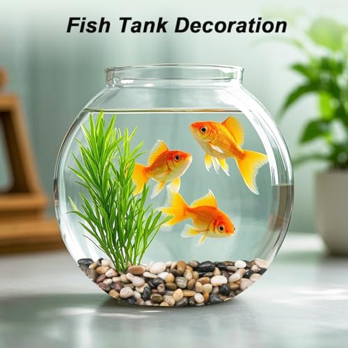 Virekm River Rocks, Decorative Ornamental Pebbles,Garden Landscaping Stones,Gravel Filler for Home Decoration Flower Bed Fish Tank Plants Vases Succulents - color: mixed color, size: 1 Pound