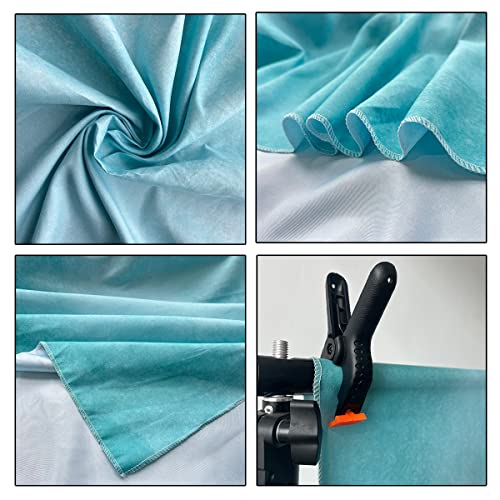 5x7ft Aqua Abstract Solid Photography Backdrops Gradient Portrait Photo Booth Background for Photographyer - color: TT-S0311, size: 5x7ft