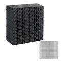 12 PCS 11.8"×11.8" Fish Tank Divider – Egg Crate Plastic Grid Panels for Aquarium Separation, Rock Support, DIY Filtration Platforms & Bottom Protection (Black)