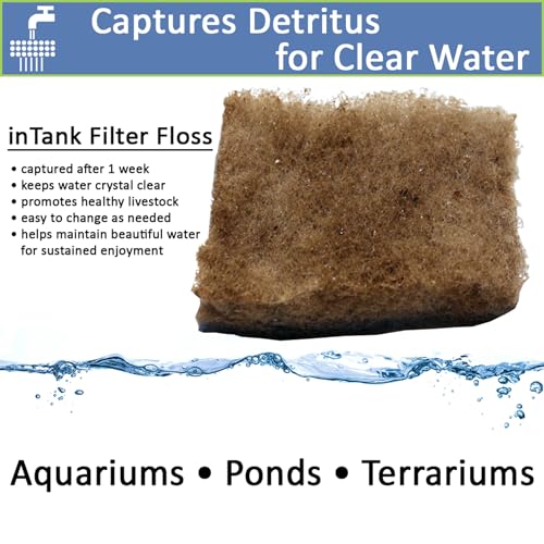 Five Star Filter Floss Premium 2 Inch Thick Aquarium Pond Filter Floss | Value Pack (3 Large Pads) 600 sqin | Double Bonded Poly Filter Pads | Easy Cut to fit | Clean Clear Water