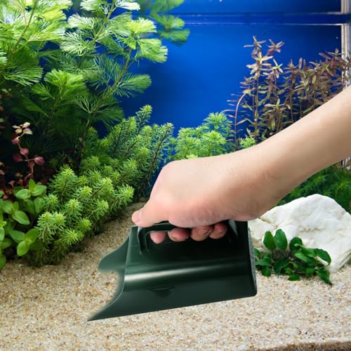ABOOFAN Aquarium Sand Shovel and Fish Tank Cleaning Tool, Multifunctional Plastic Gravel Scoop with Water-Permeable Barrel for Aquatic Plants and Substrate Maintenance in Home Aquariums